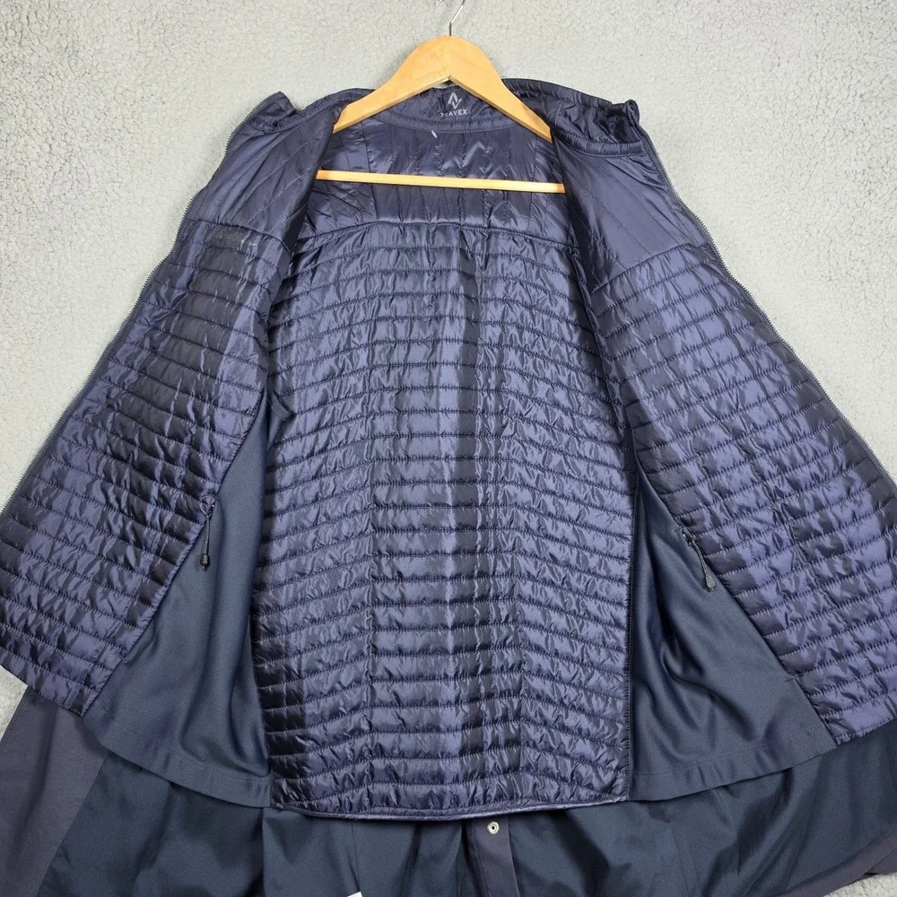 Eddie Bauer Travex Sport Coat Mens Sz 50R Navy Hybrid Light Puffer Vest Utility